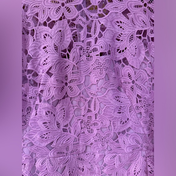 BNWT Lila Rose Purple lace midi dress sz 6US - Picture 5 of 10